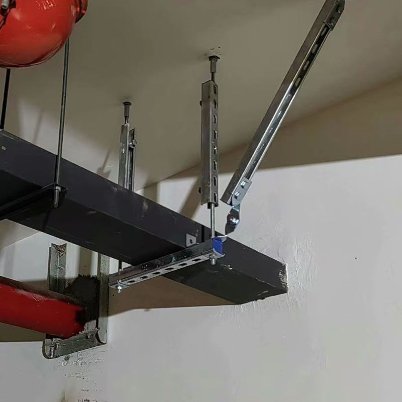 Brackets de travagem sísmica de linha B galvanizados resistentes à corrosão Brace de balanço longitudinal