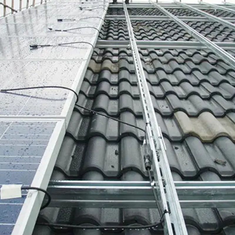 Roof resistente à ferrugem suportes fotovoltaicos suportes de aço inoxidável montado para painel solar